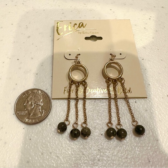 NWT 2 pairs Earrings gold tone dangles - Erica Lyons & Lauren Conrad - Picture 6 of 10